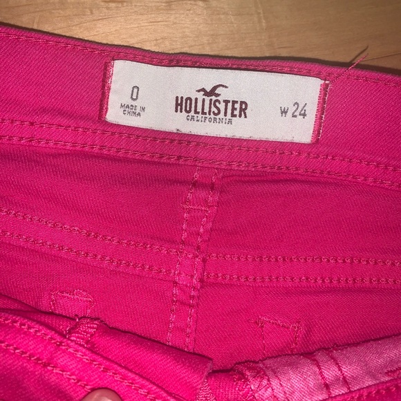 *SOLD* Hollister Pink Jean Shirts size 0 - Picture 3 of 3